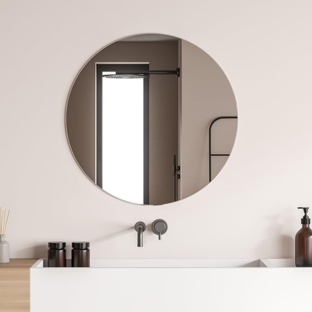 Arredo contemporaneo specchi da parete in vetro da parete rosso