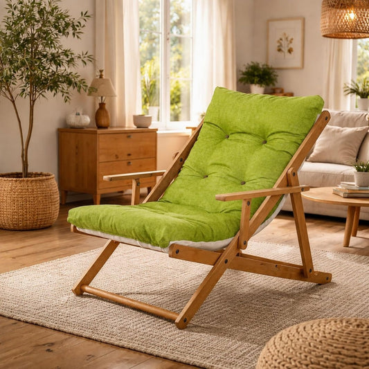 Arredo contemporaneo sedie in legno verde