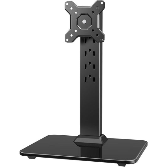 Arredo contemporaneo supporti per monitor in vetro antiscivolo oro