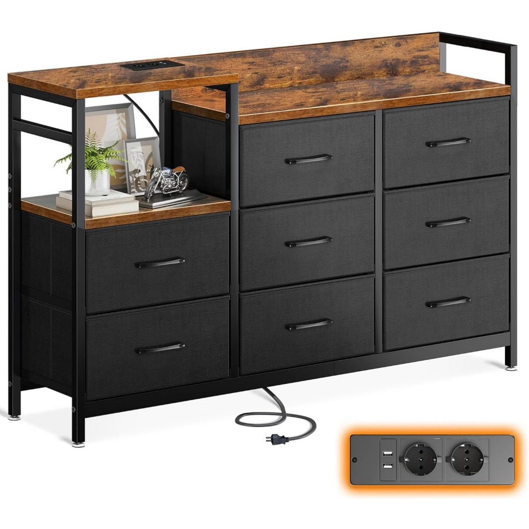 Arredo contemporaneo com¨° e cassettiere nero