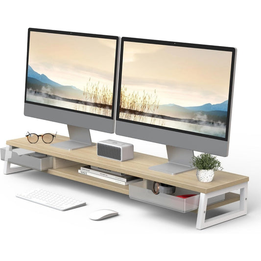 Accento naturale supporti per monitor in legno