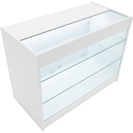 Arredo contemporaneo vetrinette illuminato bianco