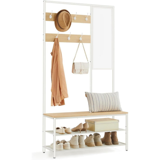 Arredo contemporaneo appendiabiti regolabile bianco