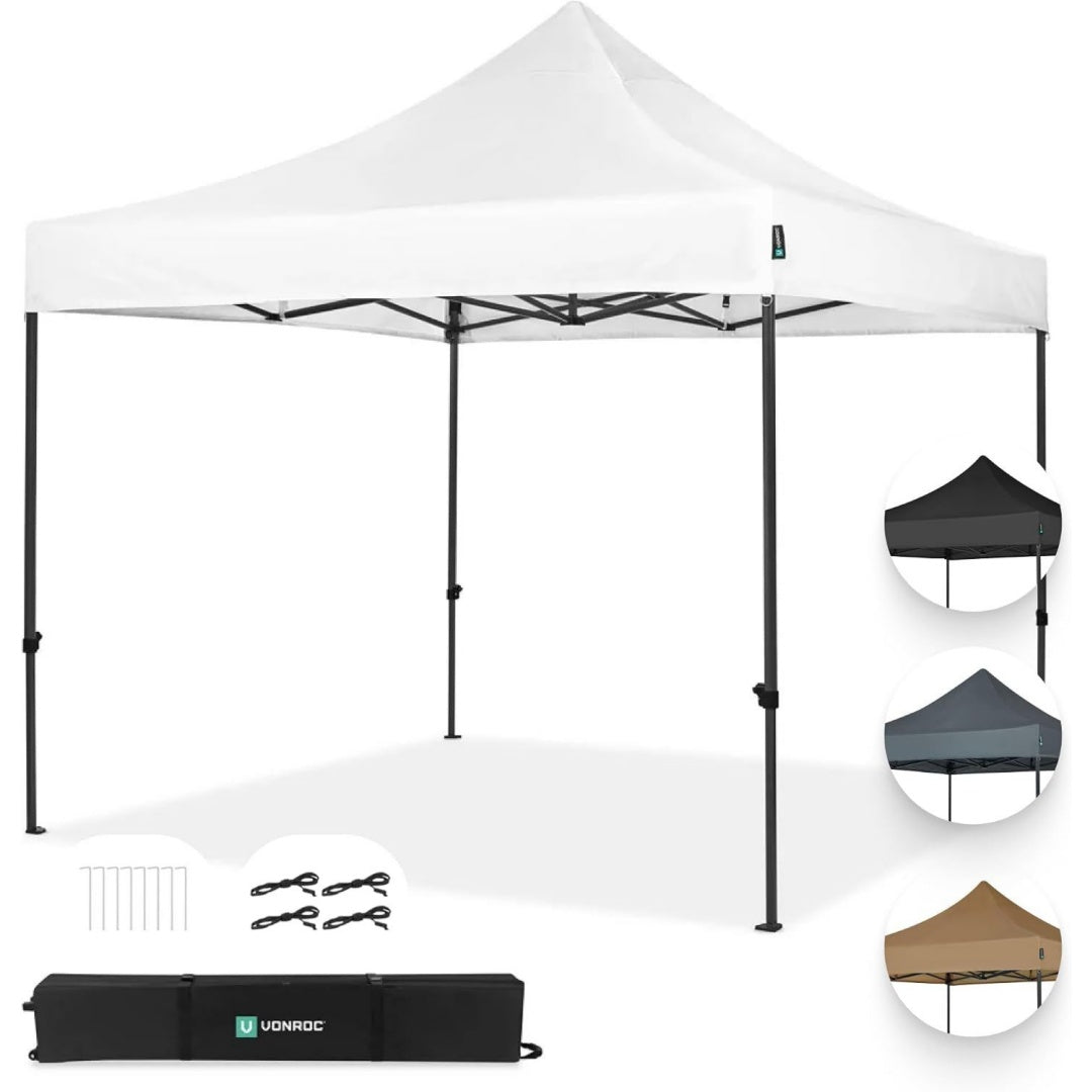 Accento naturale gazebo impermeabile bianco